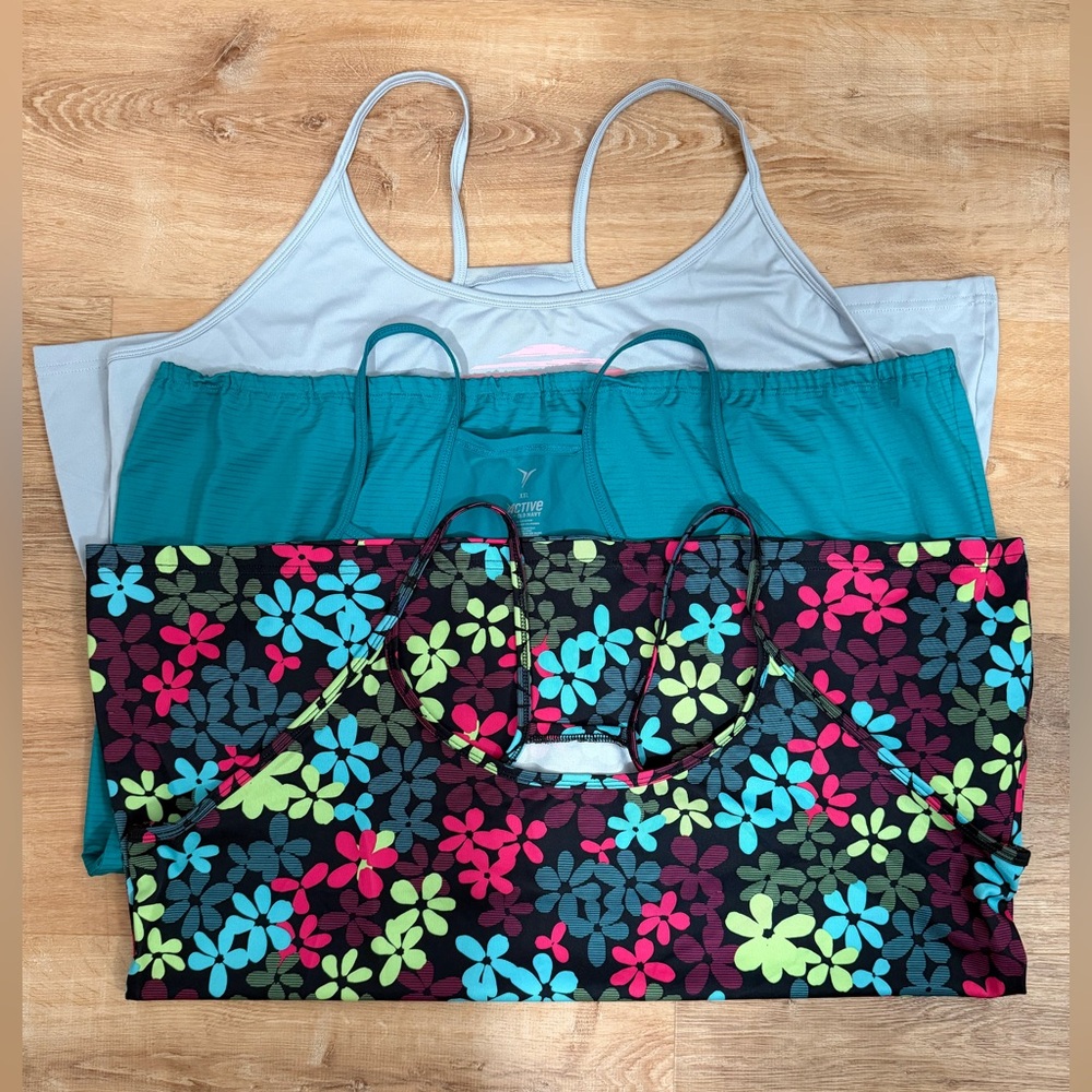 Old Navy Active Tank Tops, Set of 3, Size XXL